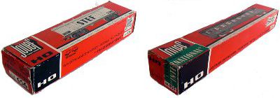 Jouef white cardboard case, black and red writing