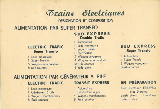 catalogue Jouef 1957 page 2