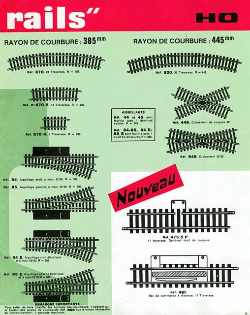 catalogue Jouef 1965 page 9