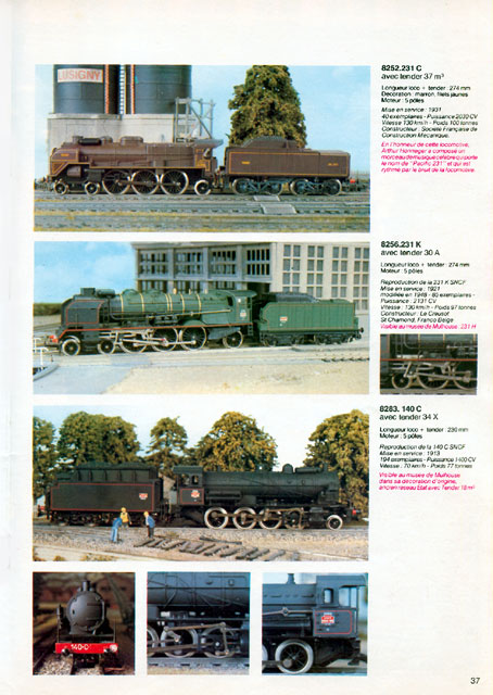 catalogue Jouef 1981 page 37