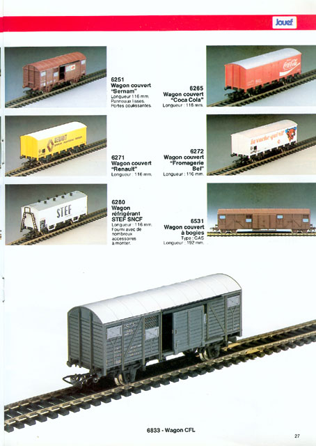 catalogue Jouef 1986 page 27