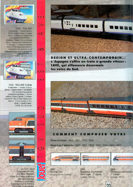 catalogue Jouef 1993 page 20