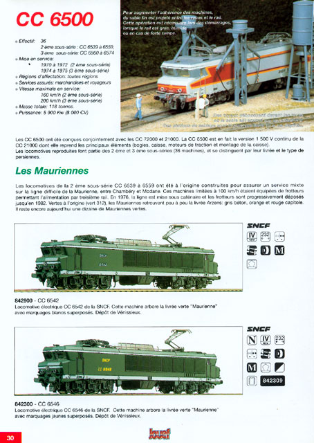 catalogue Jouef 1998 page 30