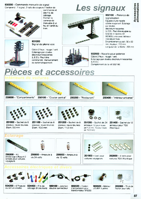 catalogue Jouef 1998 page 87