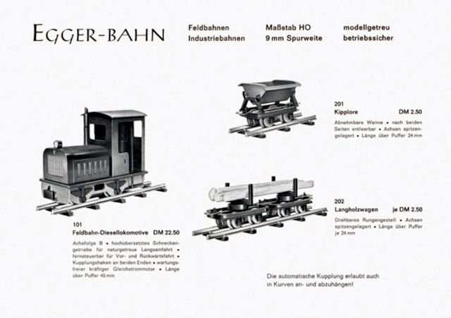 catalogue Egger-Bahn 1963 page 2