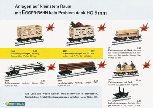 catalogue Egger-Bahn 1965/1966 page 12