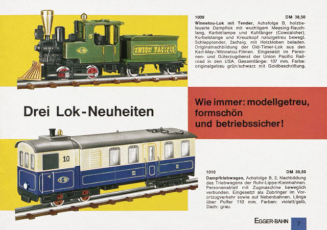 catalogue Egger-Bahn 1966/1967 page 7