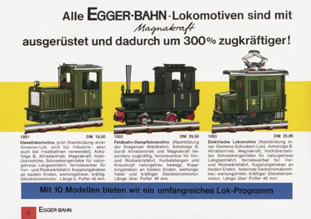 catalogue Egger-Bahn 1966/1967 page 8