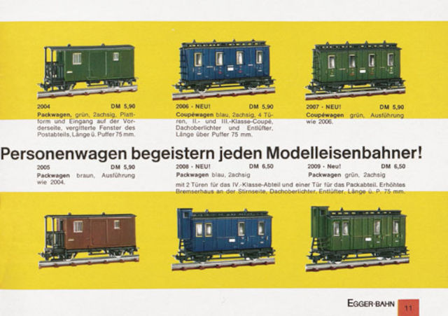 catalogue Egger-Bahn 1966/1967 page 11