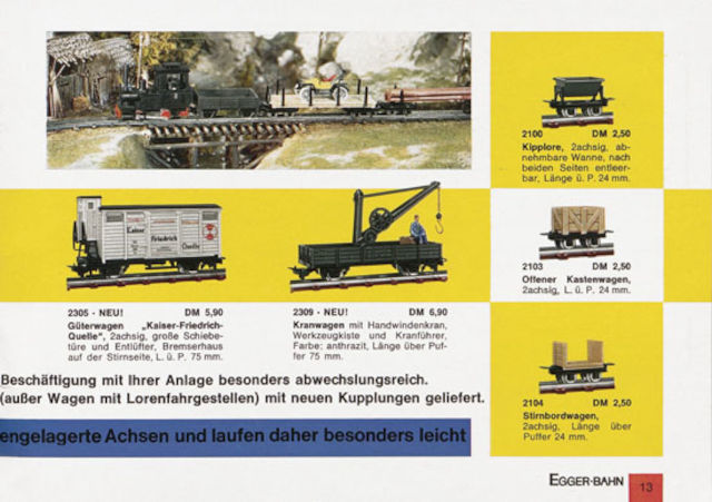 catalogue Egger-Bahn 1966/1967 page 13