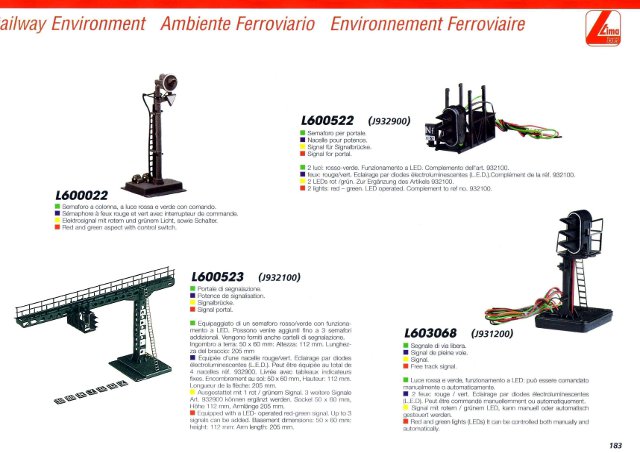 catalogue Rivarossi 2004 page 183