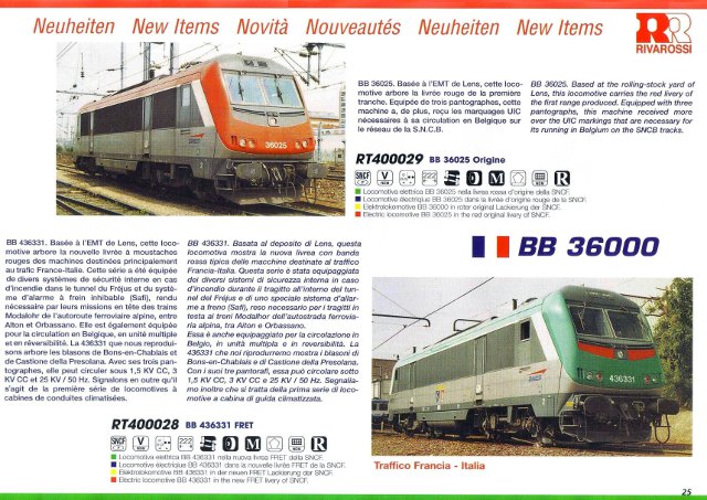 catalogue Rivarossi 2004 page 25