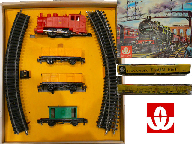 Winfield clockwork train set