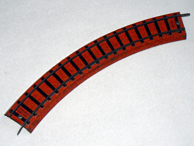 Jouef rail courbe en tôle lithographiée ballast orange