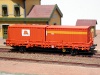 Electrotren réf. E1545 wagon plat à 2 essieux Colas Rail chargement de 2 conteneurs