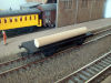 Fobbi two axles flat wagon, with rough timbers