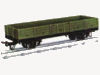 Egger Bahn wagon plat bords bas à 2 essieux
