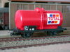 Jouef two axles tank wagon Uh 21 87 004 1 811-2 SNCF Total red