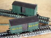 Jouef two axles closed wagon green Bailly